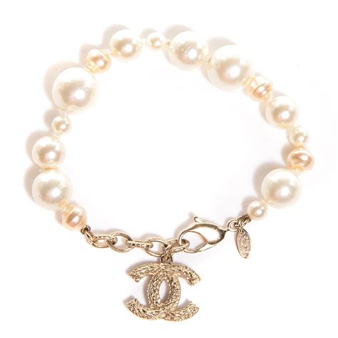 bracelet chanel perle|Chanel bracelet selfridges.